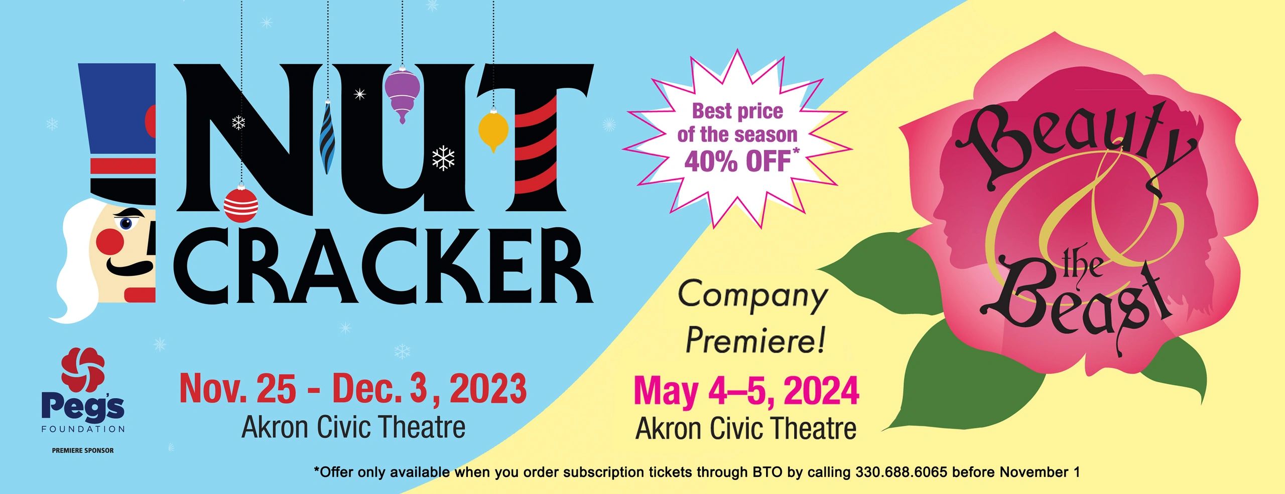 Ballet Theatre of Ohio Ballet, Shows
